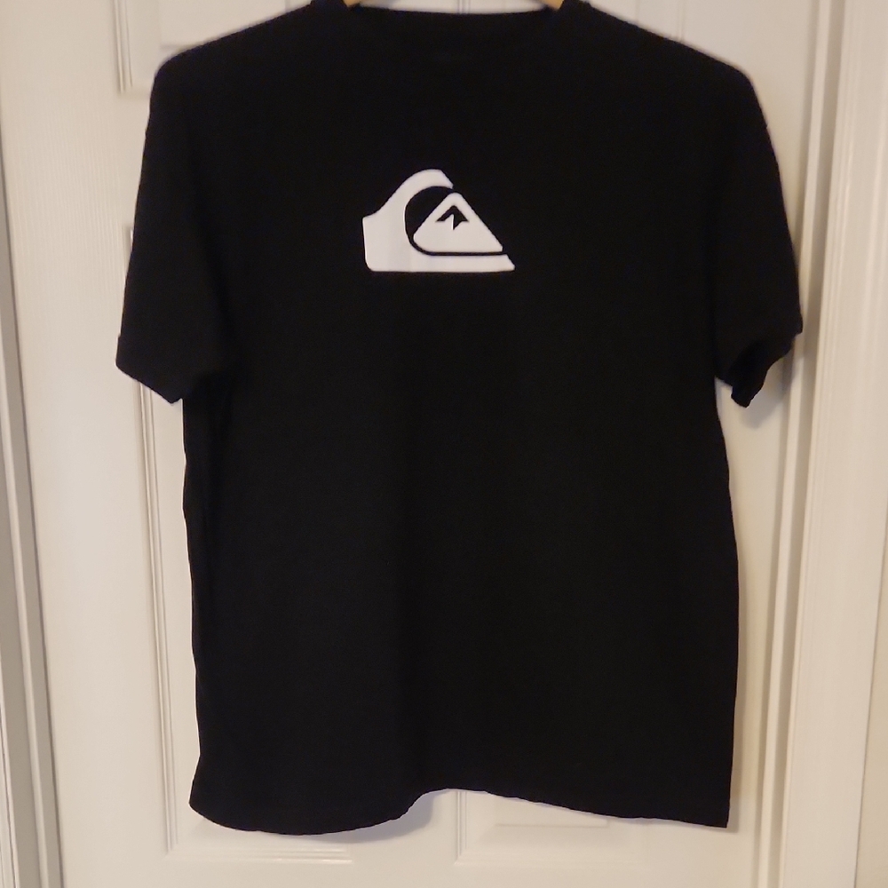 Quiksilver Black Tee with White Print